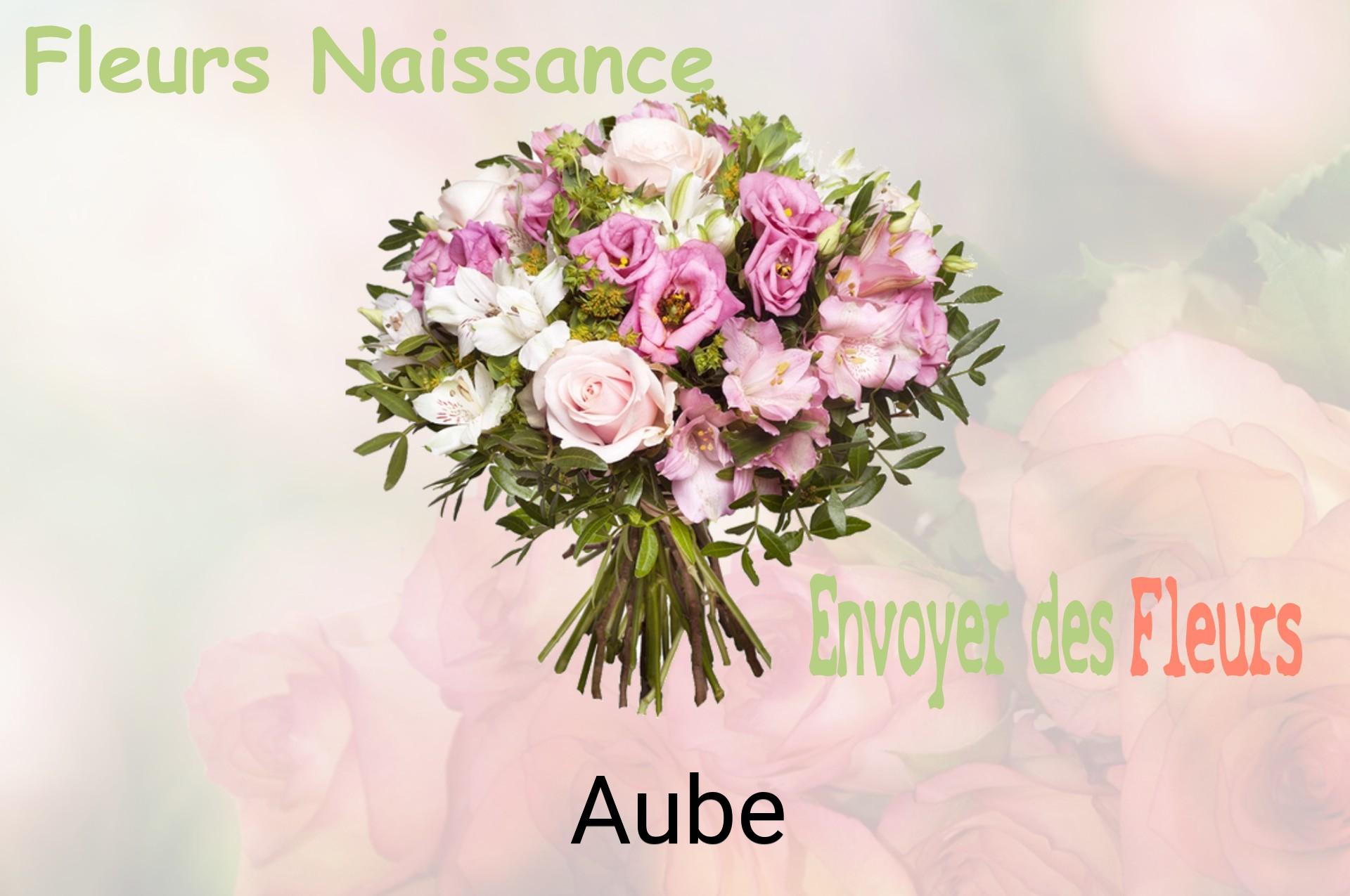 Bouquet de fleurs de naissance livré à Aube